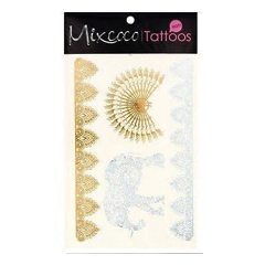 Temporary Tattoo Gold Silver